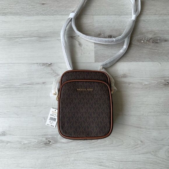 Michael Kors Jet Set Travel Medium Logo Crossbody Bag NWT in packaging - Picture 10 of 10